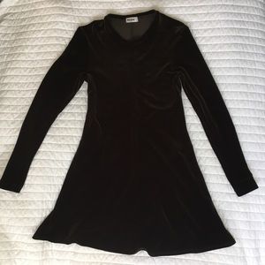 90s Brown Velvet BCBG Dress